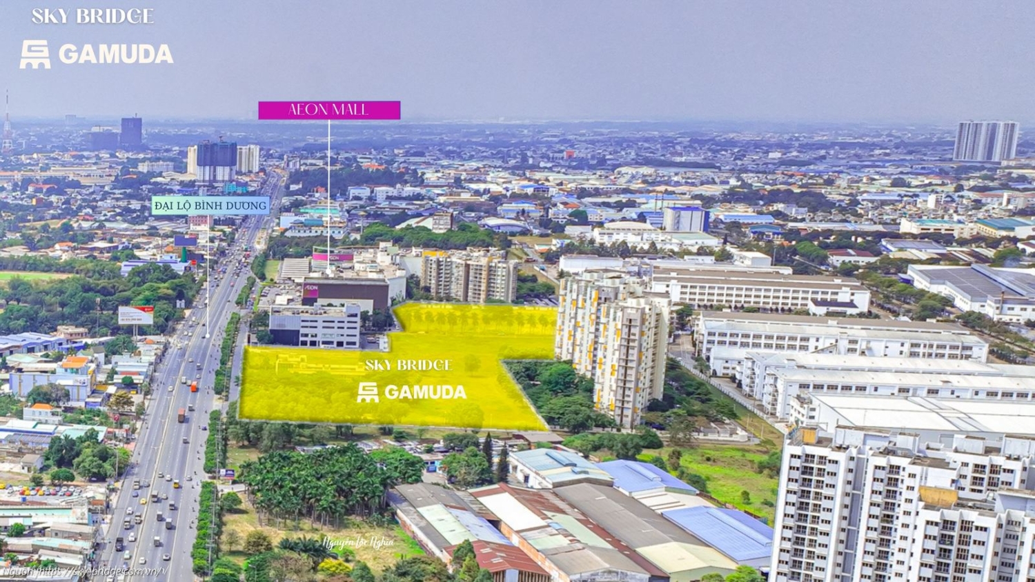 Phối cảnh tổng thể dự án Norton Park Gamuda Land tại mặt tiền Quốc lộ 13